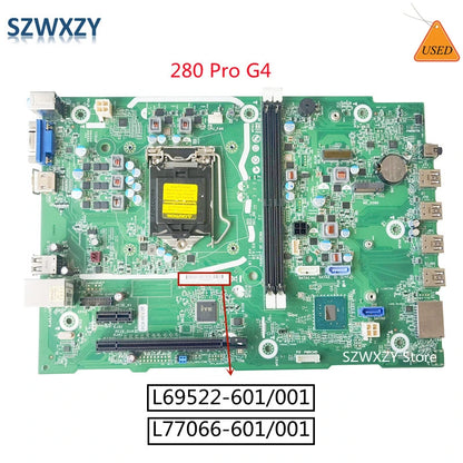 For HP 280 G4 SFF Desktop Motherboard L77066-001 L77066-601 L69522-001 L69522-601 DDR4 TPC-F125-SF SystemBoard