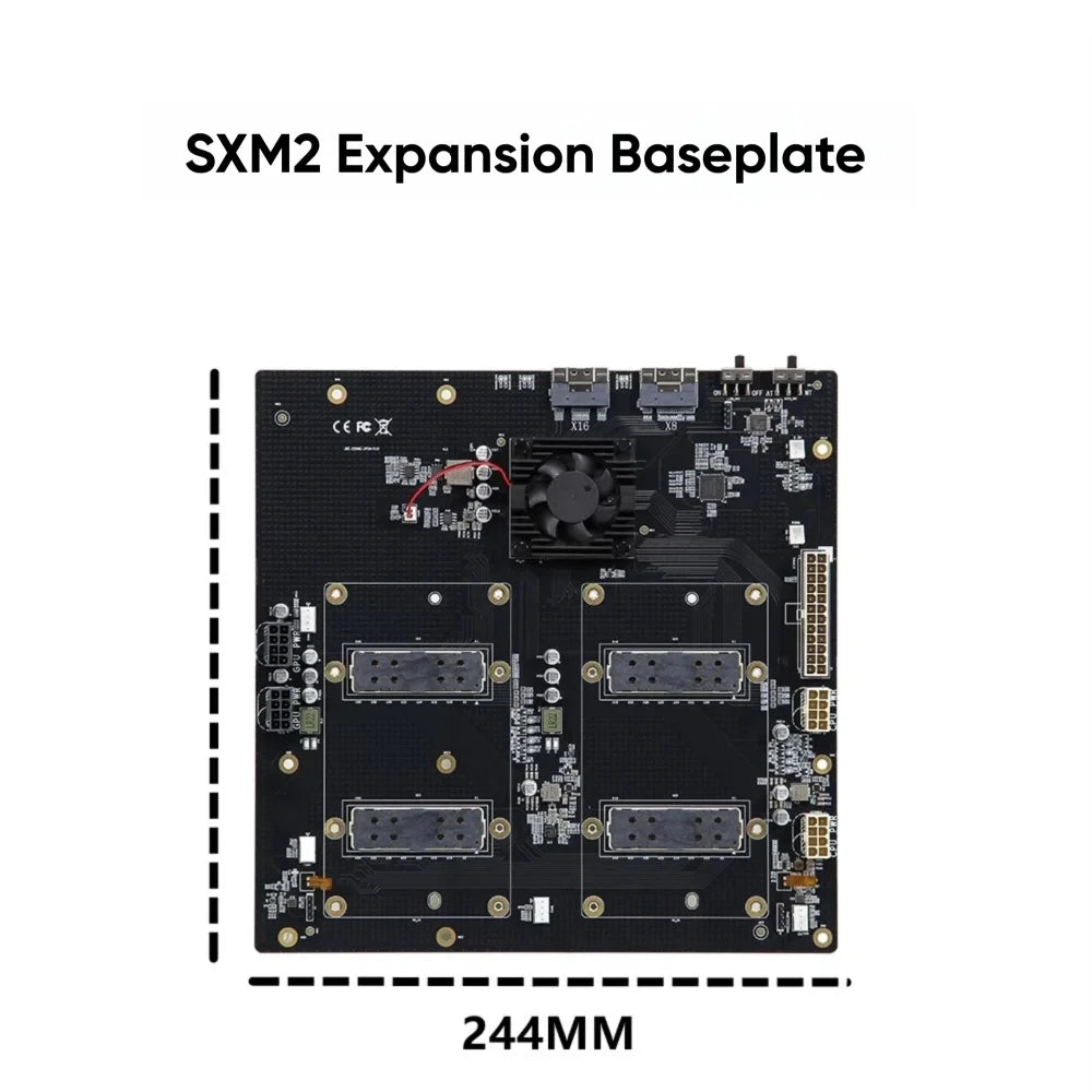Dual-Channel Expansion Base Plate For 300G NVLink Interconnect Dual SIM Aom-SXMV Simplification For V100 SXM2 Graphics Card