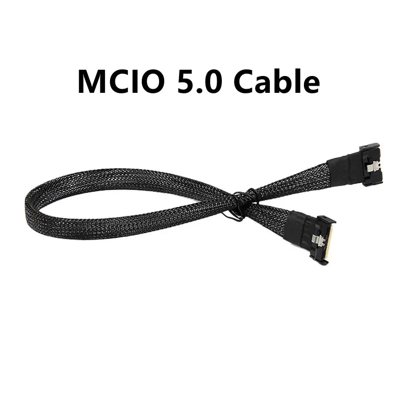 PCIe 5.0 MCIO to PCIe x16/x8 Adapter Card External GPU Expansion Baseplate Dual 8i MCIO for Server NIC & Graphics Card