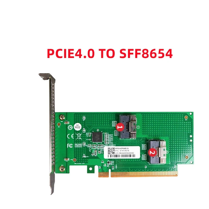SXM2 TO SFF8654_X16 Riser Card For NVIDAI V100 P100 SXM2 GPU Expansion Cards Fast Ship