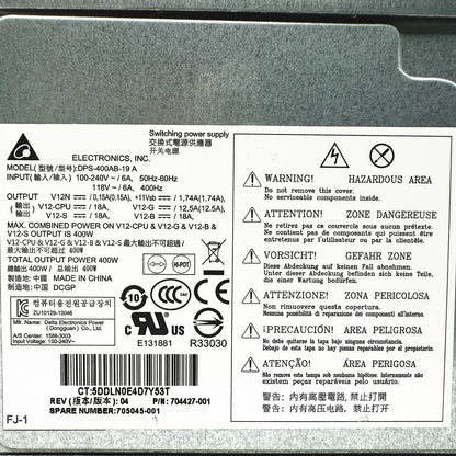 New Original For HP Z230 Workstation 400W Power Supply DPS-400AB-19A 704427-001 705045-001 Replacement PSU