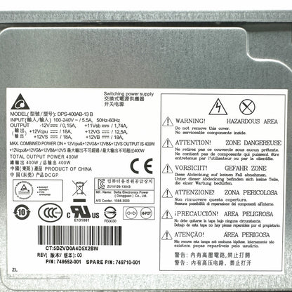 New Original For HP WorkStation Z420 DPS-400AB-13 B 749552-001 749710-001 400W Power Supply Fast Ship