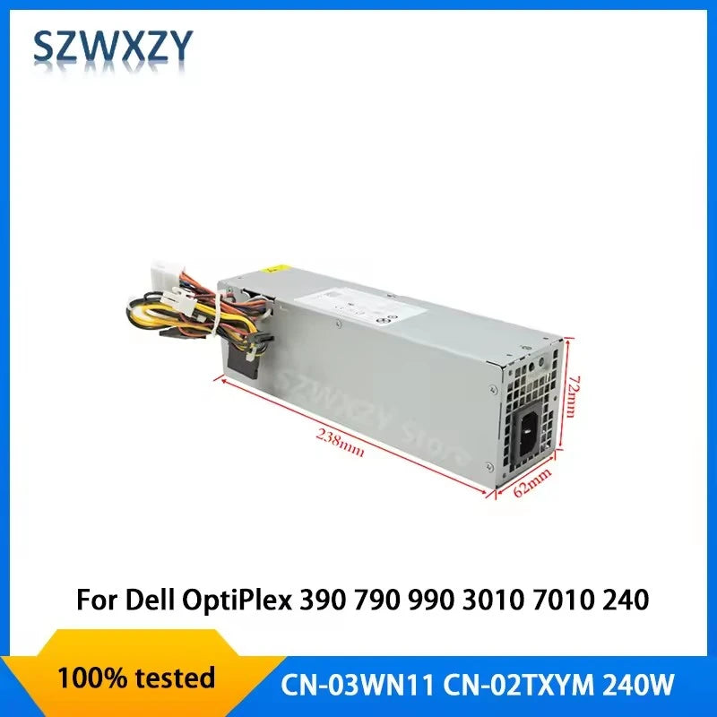 New Original PSU For Dell OptiPlex 790 990 3010 7010 9010 SFF 240W Power Supply 03WN11 3WN11 L240AS-00 H240AS-00 Fast Ship