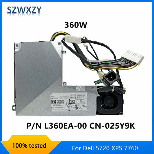 New Original PSU For Dell 5720 XPS 7760 L360EA-00 025Y9K PS-4361-1DA 360W All-In-One Power Supply Fast Ship