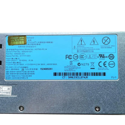 460W Hot Plug Server Power Supply For HP DL360 DL380 G6 G7 G8 DPS-460EB A HSTNS-PR17 511777-001 Fast Ship