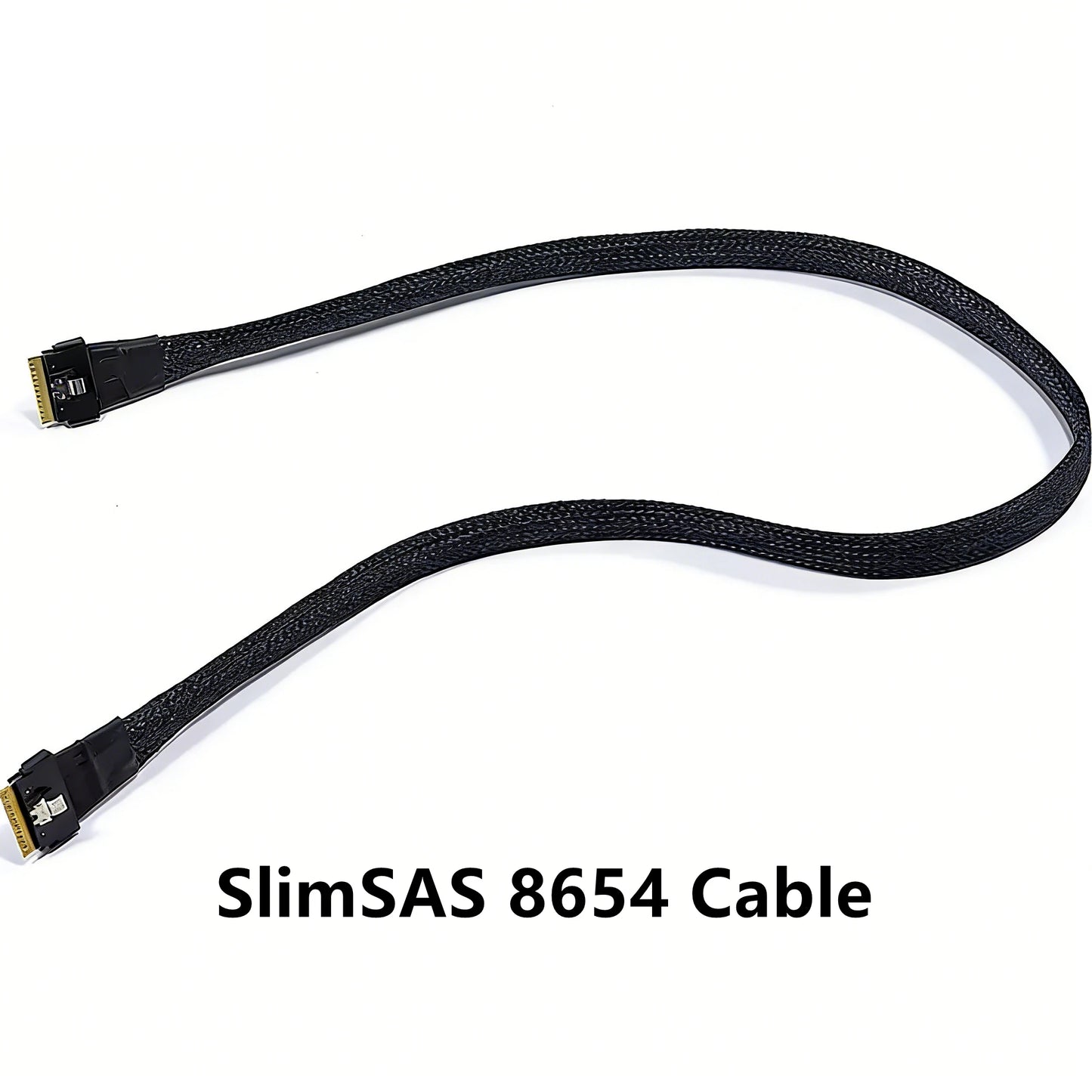 PCIe 4.0 Dual x4 Slot Adapter Board SlimSAS SFF-8654 8i to Dual PCIe x4 Riser Card (Bifurcation Required)
