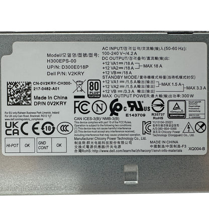 New Original For Dell Optiplex 3080 7090 7080 5090 3060 3070 300W Power Supply 0V2KRY 0352NR V2KRY 352NR H300EPS-00 L300EPS-00