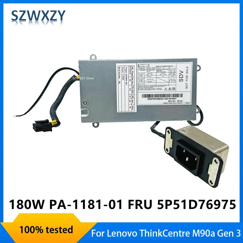 For Lenovo ThinkCentre M90a Gen 3 M70a Gen 3 M90a Gen 5 Power Supply 180W PA-1181-01 SP50H29644 FRU 5P51D76975 100% Tested