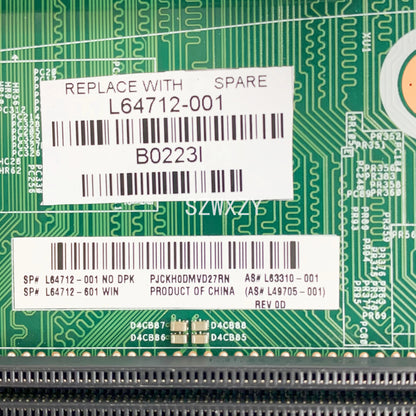 For HP ProDesk 400 G6 SFF Motherboard LGA1200 B460 L64712-001 L63310-001 L49705-001