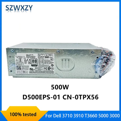 New Original PSU For Dell 3710 3910 T3660 5000 3000 7000 MT 8Pin 500W Power Supply L500EPS-01 0VFFKJ VFFKJ D500EPS-01 0TPX56
