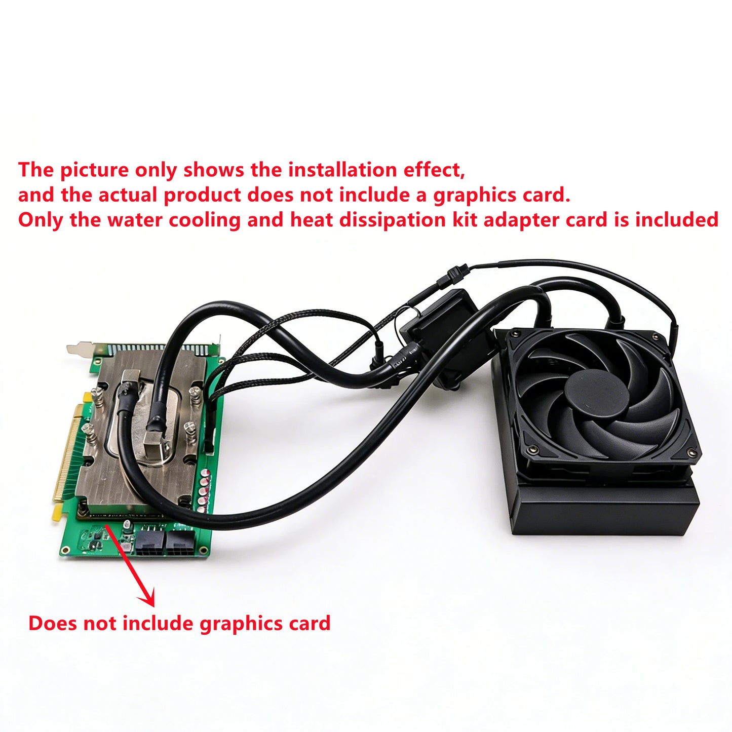 For NVIDIA V100 Graphics Card Adapter Card SXM2 To PCIe x16 Expansion Card Water Cooling Radiator Kit