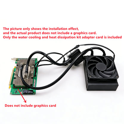 For NVIDIA V100 Graphics Card Adapter Card SXM2 To PCIe x16 Expansion Card Water Cooling Radiator Kit