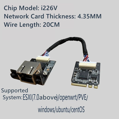 2.5G Ethernet M.2 NGFF 2230 Network Card for Lenovo ThinkCentre M700 M710Q M900 Tiny i226V / i210AT / RTL8111F/ i211AT Options
