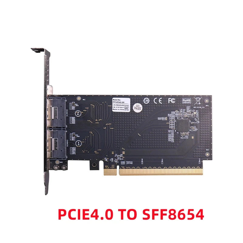 SXM2 TO SFF8654_X16 Riser Card For NVIDAI V100 P100 SXM2 GPU Expansion Cards Fast Ship