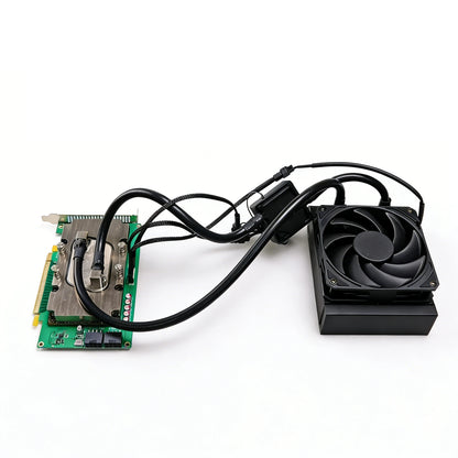 For NVIDIA V100 Graphics Card Adapter Card SXM2 To PCIe x16 Expansion Card Water Cooling Radiator Kit