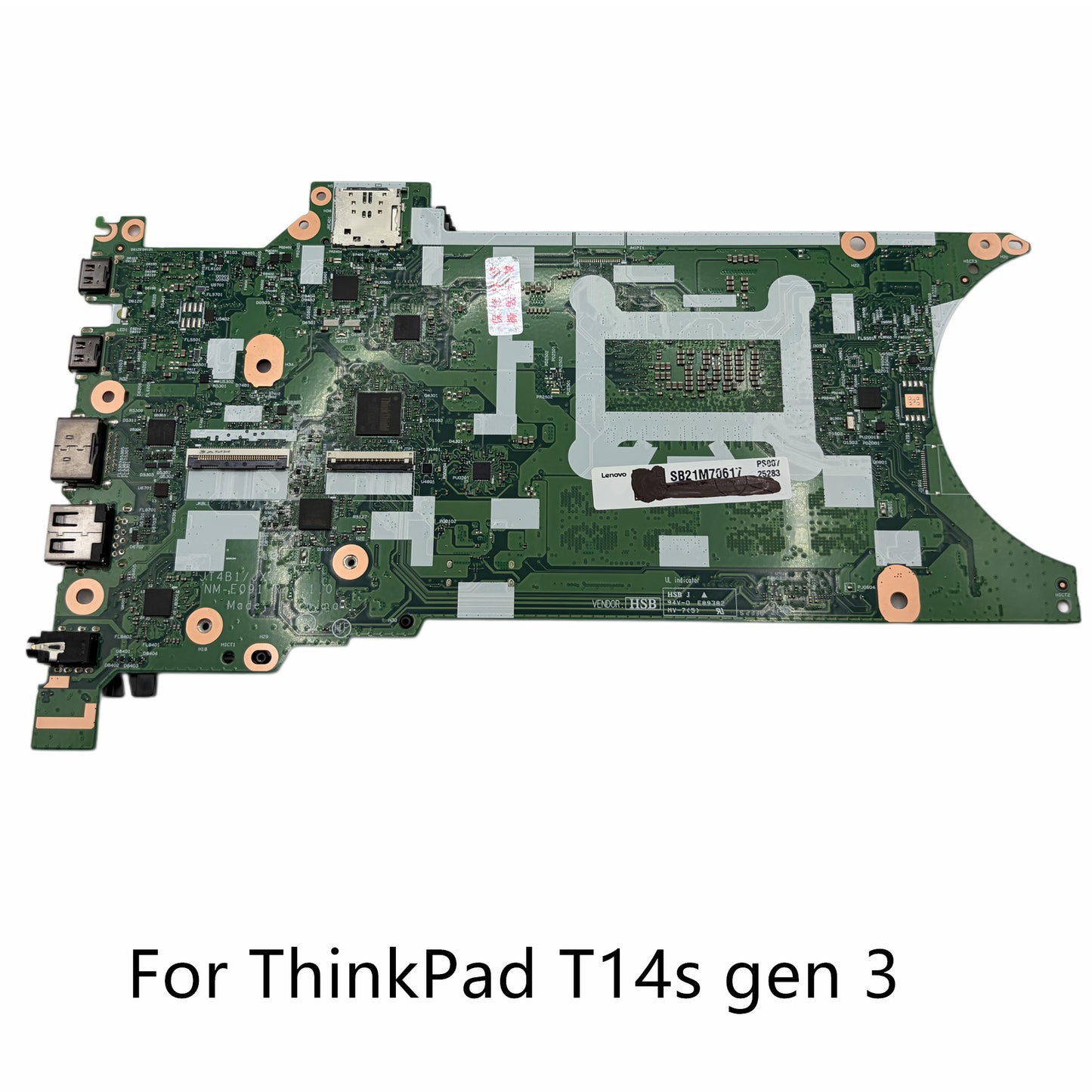 5B21J77159 For ThinkPad T14s Gen 3 Laptop Motherboard with i7-1255U 16GB RAM NM-E091