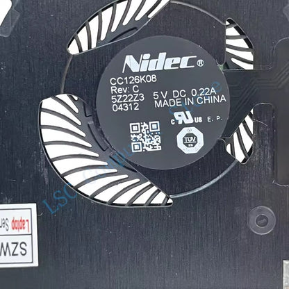 For Lenovo ThinkPad X1 Carbon 4th Gen & X1 Yoga 1st Gen Laptop CPU Cooling Fan Heatsink 00JT800 01AW976