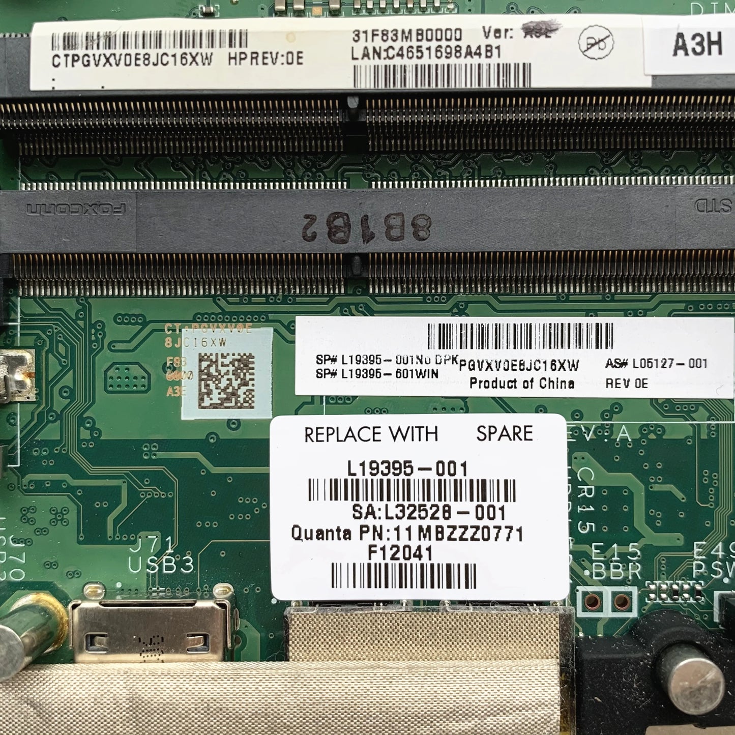 For HP EliteDesk 800 G4 DM Desktop Motherboard 35W L19395-001 L19395-601 DA0F83MB6A0