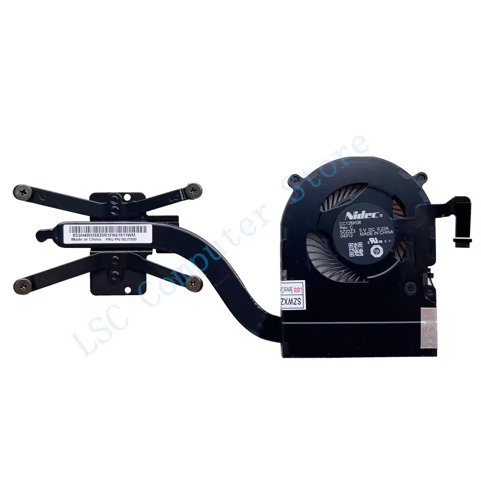For Lenovo ThinkPad X1 Carbon 4th Gen & X1 Yoga 1st Gen Laptop CPU Cooling Fan Heatsink 00JT800 01AW976