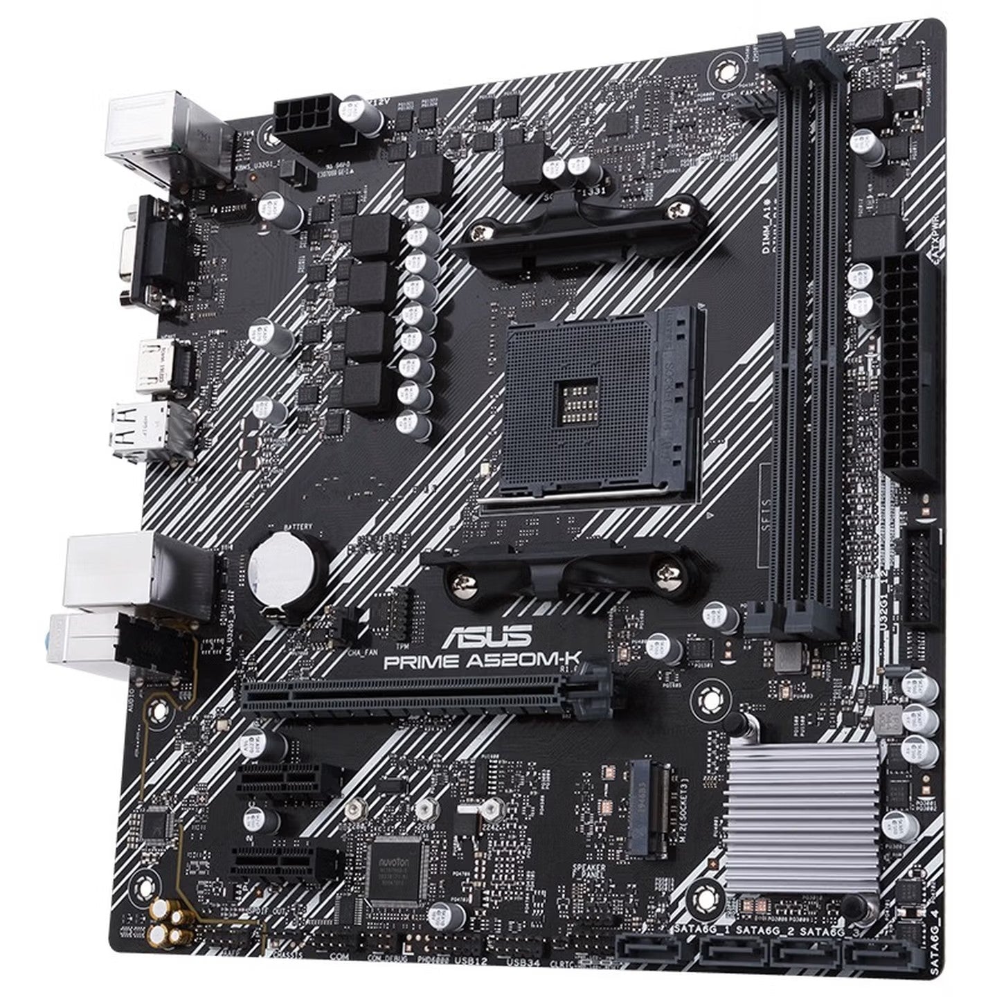 For ASUS PRIME A520M-K Gaming Motherboard AMD A520 Socket AM4