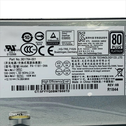 New Original For HP ProDesk 600 G3 901764-001 PA-1181-3HA DPS-180AB-27 A PCG005 180W SFF Power Supply PSU Fast Ship